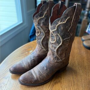 Dan Post Distressed Brown Western Boots